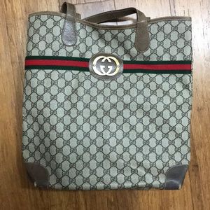 Vintage Gucci shopper/magazine tote bag